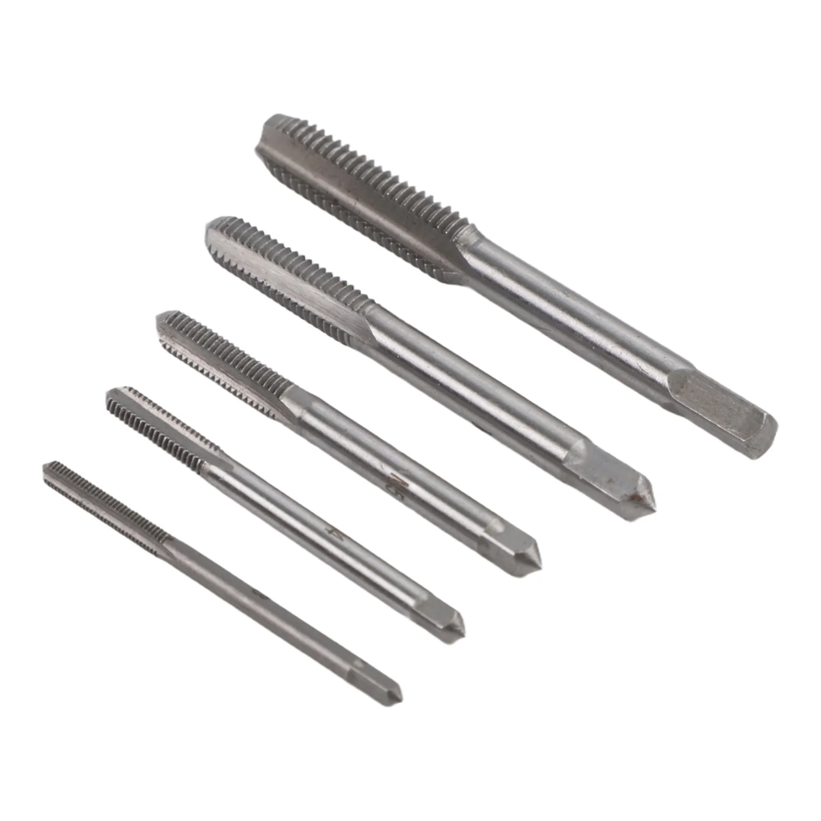 5pcs HSS Straight Groove Tap Kit for M3 M5 M8 Metric Threads Used in Automotive Repair and Mechanical Fabrication