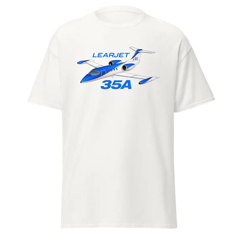 Learjet 35A Custom Airplane T-Shirt Add Your