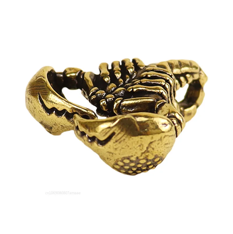 

Solid Brass Scorpion Statue Miniature Figurines Vintage Brass Animal Sculpture Decorative Home Decoration Desk Ornaments Crafts