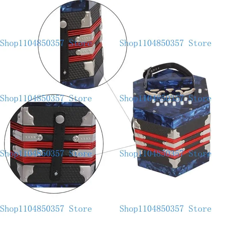 5ASD 20 Button Concertina Hexagon Concludion لوحة مفاتيح لوحة مفاتيح للبالغين الأطفال