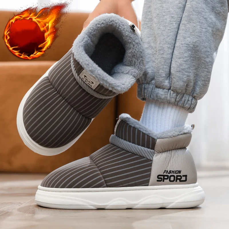 Popolari stivali da neve foderati in velluto autunnali e invernali e scarpe di cotone per uomo e donna
