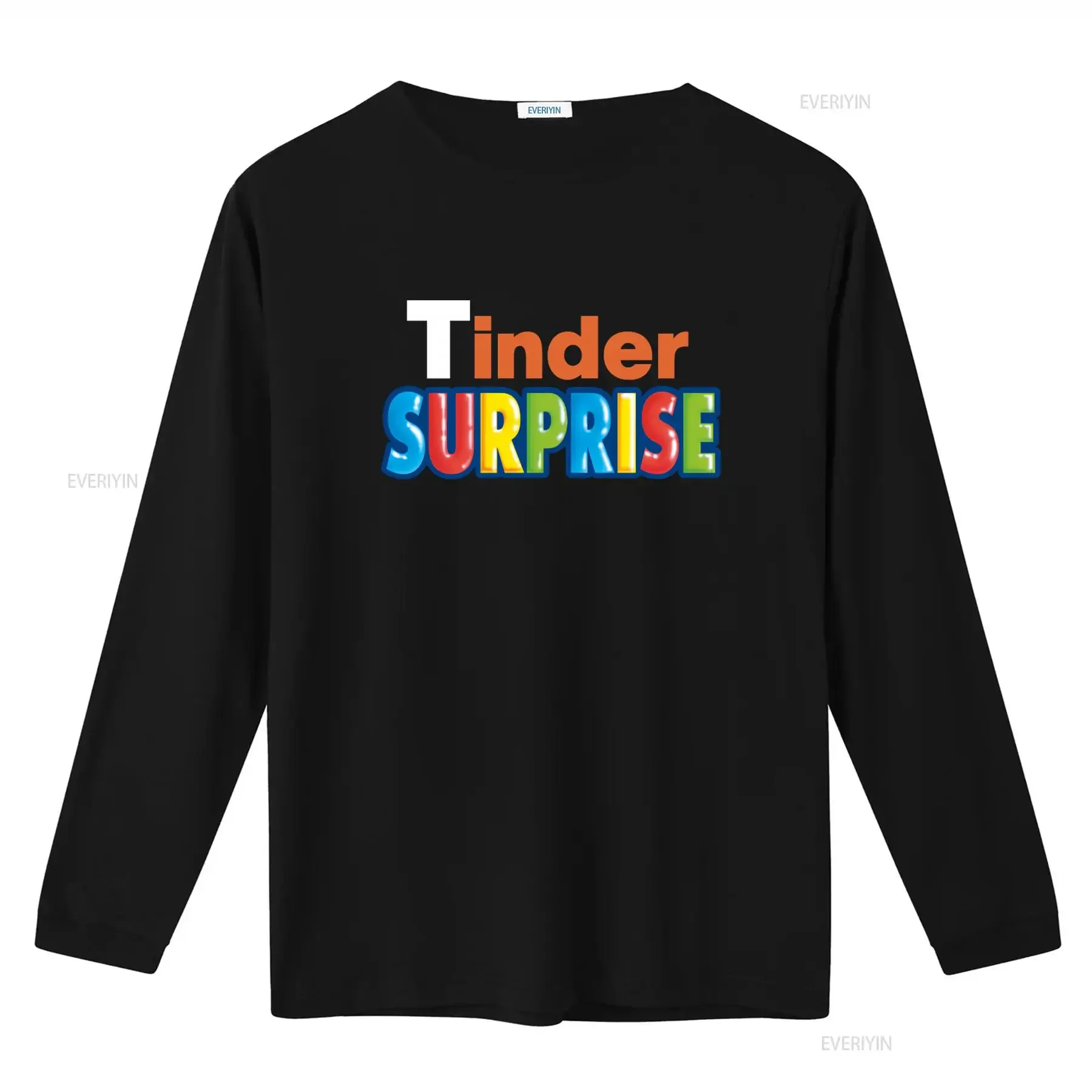 TINDER SURPRISE T Shirt Funny Dating App Design Soft Cotton Perfect for Casual Wear vintage Washed Top For Everyday Wear