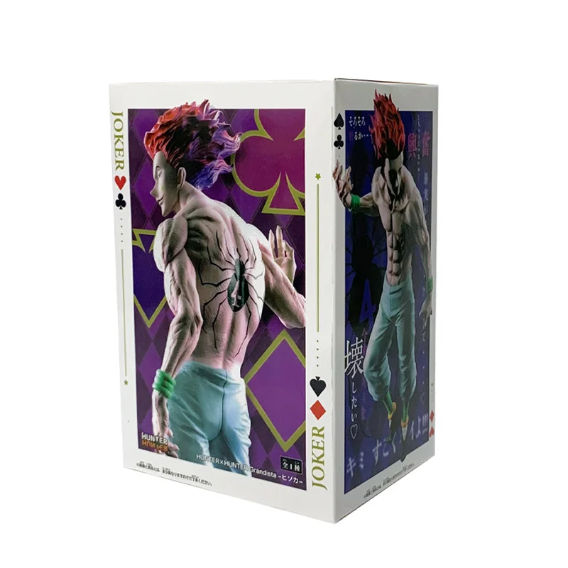 In Stock Original BANPRESTO HUNTER×HUNTER Grandista Hisoka PVC Anime Figures Action Figure Model Toys Gift