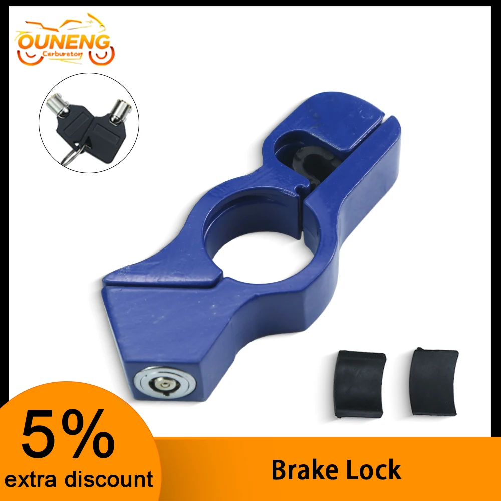 Universal Motorcycle Bicycle Handlebar Brake Lever Lock Heavy Duty Anti-Theft Lock for ATV Dirt Bike Scooter Mountain Bike