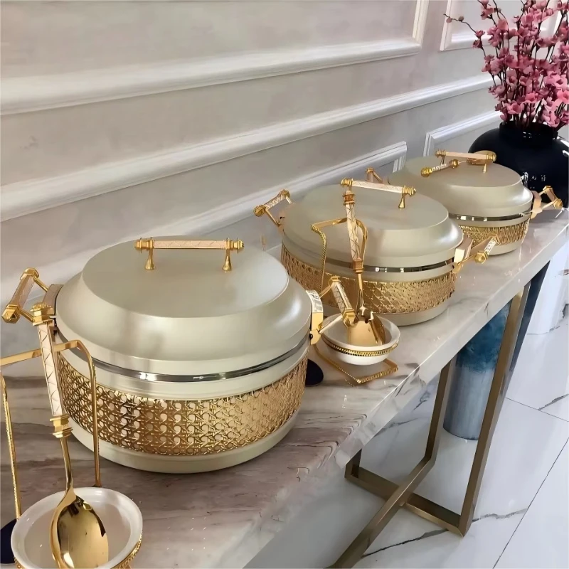 Handmade Arabic Food Fondue Available in Different Sizes and Colors, Steel Casserole Fondue Plate 3.5L/4.5L/5.5L