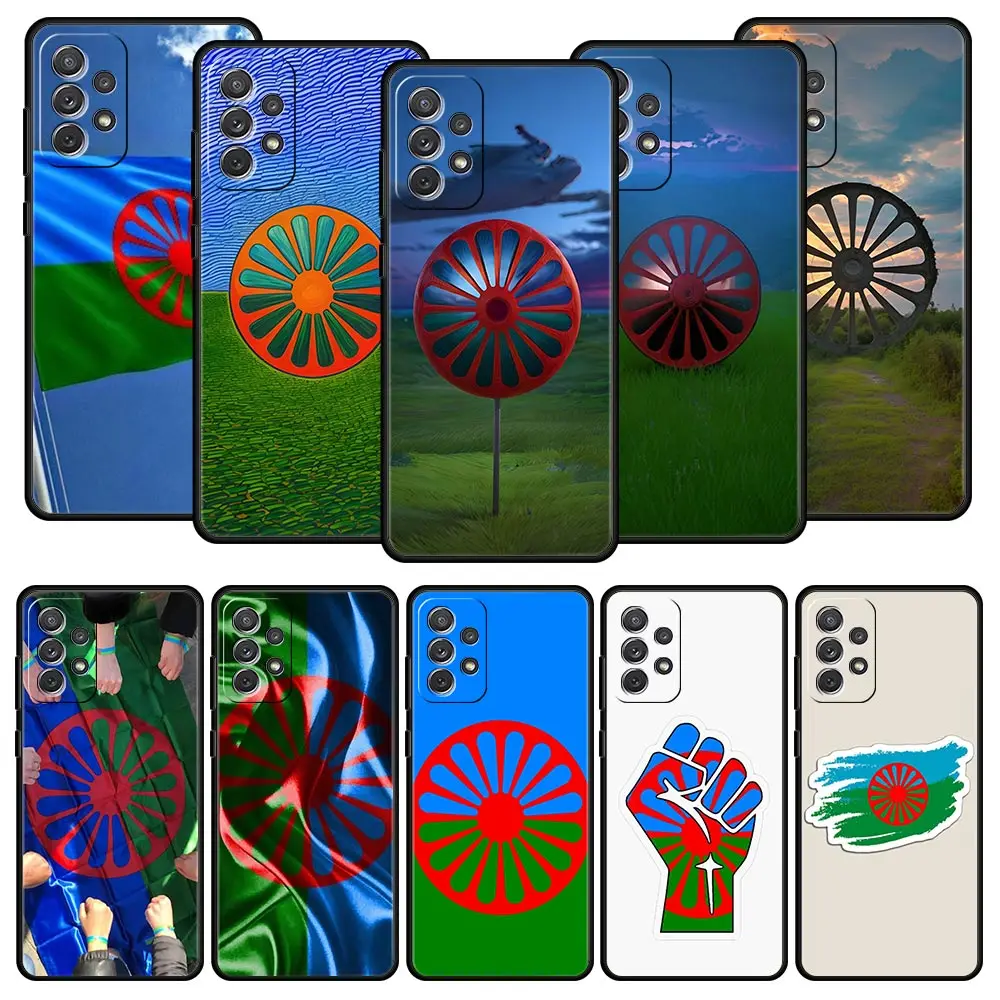 Gypsy Flag Sinti&Romanies Case for Samsung A51 A71 A21S A12 A11 A15 A25 A31 A41 A23 A33 A53 A73 A03S A05S A13 5G A35 A55 Cover