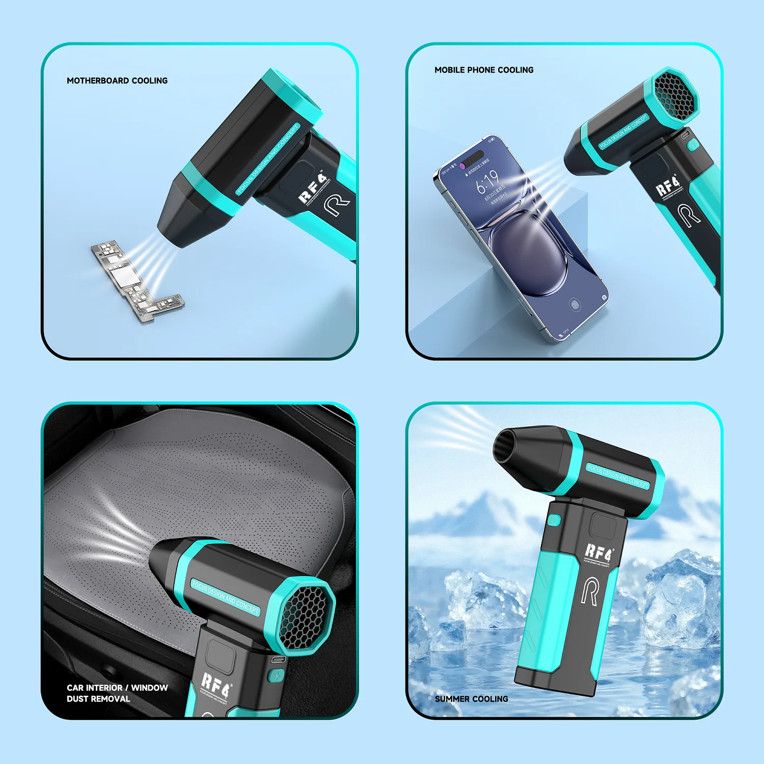 RF4 P6 Mobile Phone Repair Motherboard Portable Brushless Hair