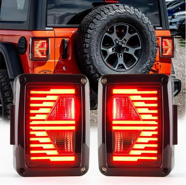

Трансграничные задние фонари JK подходят для задних фонарей LED Wrangler 07-17JEEP, стоп-сигналов, фонарей заднего хода, сигнальных огней.