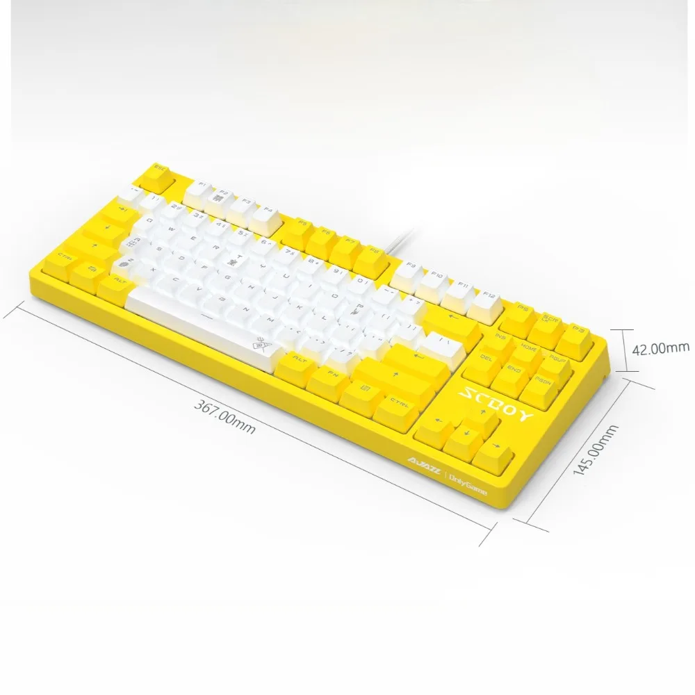 

SCBOY 87Keys Mechanical keyboard Customization Esports Games Wired Keyboard Cherry axis PBT Keycaps Gaming Accessories Gifts