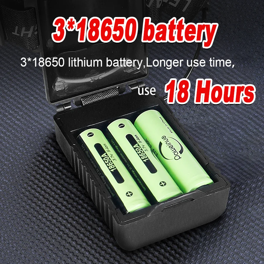 690000000LM Ultra Powerful Headlamp 3*18650 USB Rechargeable LED Headlamp Super Bright 4000M Head Flashlight Fishing Hunting