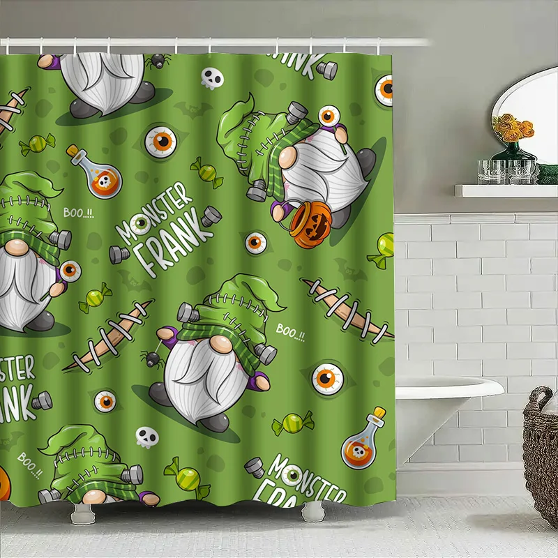 

Tuniu милый Хэллоуин монстр занавеска для душа забавные призраки тыквы жуткий декор для ванной комнаты дети мальчики девочки