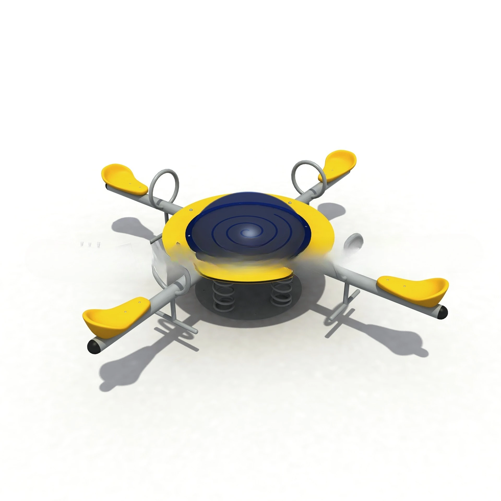 Детские качели для четырех человек, доска-качалка, парк развлечений на открытом воздухе, пружинная фиксированная лошадка-качалка