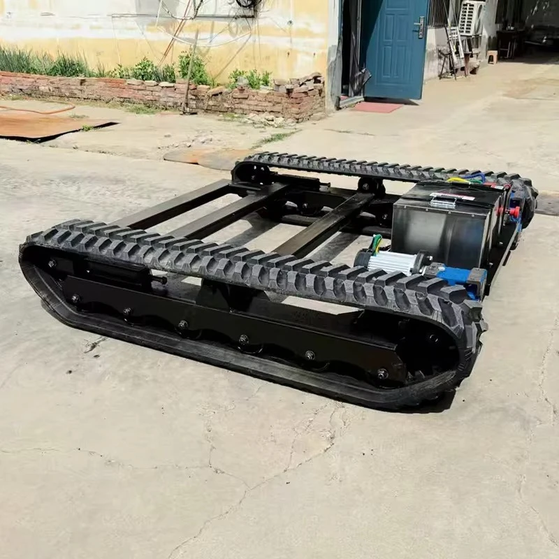 الهيكل السفلي للمسار الفولاذي المطاطي الجديد للحفارات وحفارات الحفر والكسارات #3