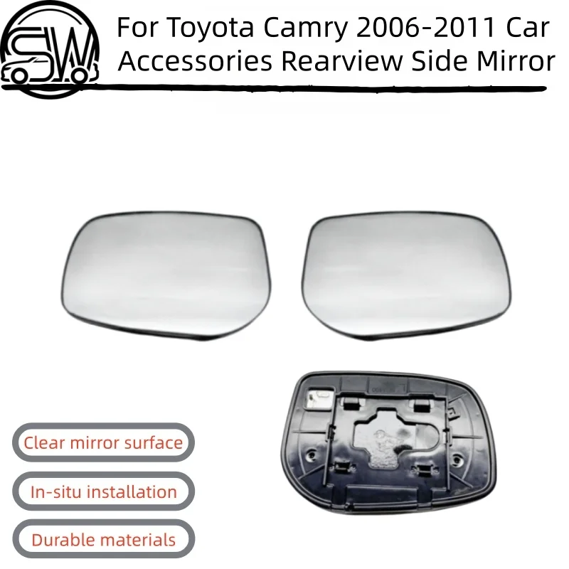 

For Toyota Camry 2006 2007 2008 2009 2010 2011 Car Accessories Rearview Side Mirror Lens Door Wing Mirrors Glass with Heating