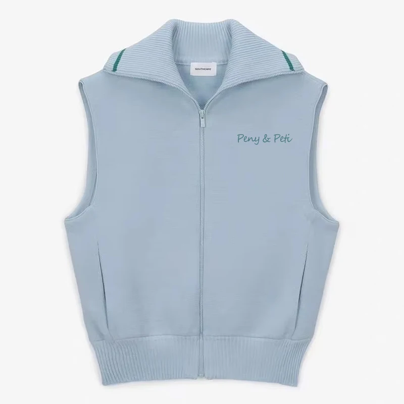 المرأة جولف محبوك سترة بلا أكمام ربيع الخريف جاكيت زيبرا فتاة سترة الكورية بلوزات على الموضة معطف