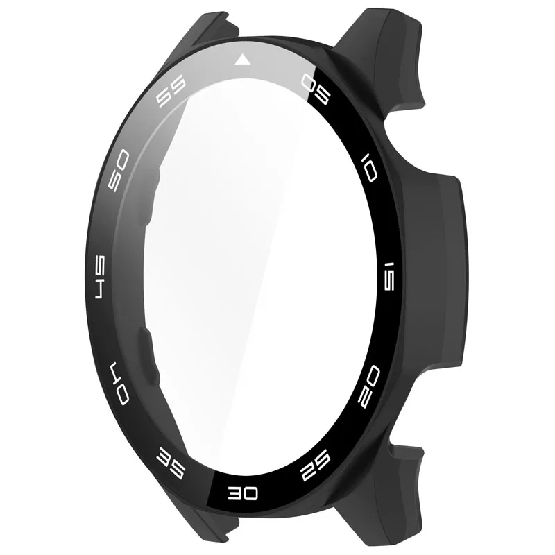 Capa protetora para pc, para huawei watch gt5, 46mm, protetor de escala, moldura, relógio inteligente, acessórios para-choques