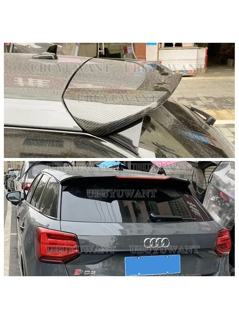 ABS Kunststoff Auto Dach Spoiler Hinten Schwanz Lip Flügel Fließheck Universal Auto Flügel Verwenden Für Audi Q2 Auto Spoiler 2018 2019 2020-2023