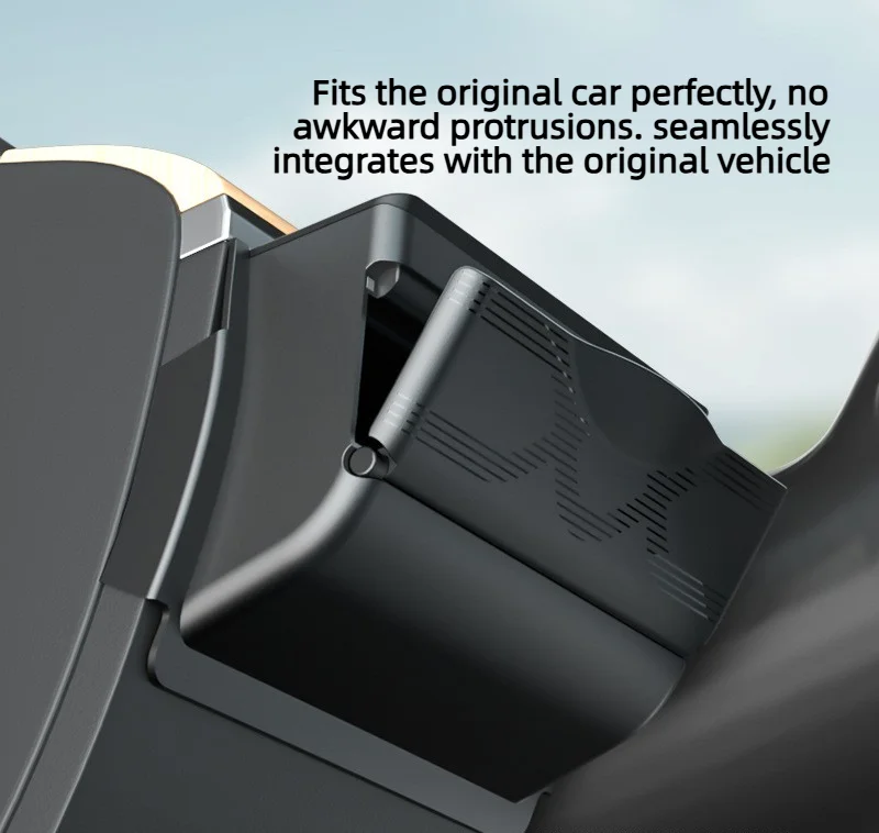 For Tesla Model Y Driver Side Mini Glove Box Dashboard Organizer Phone Holder Sunglasses Case Car Interior Storage Accessories