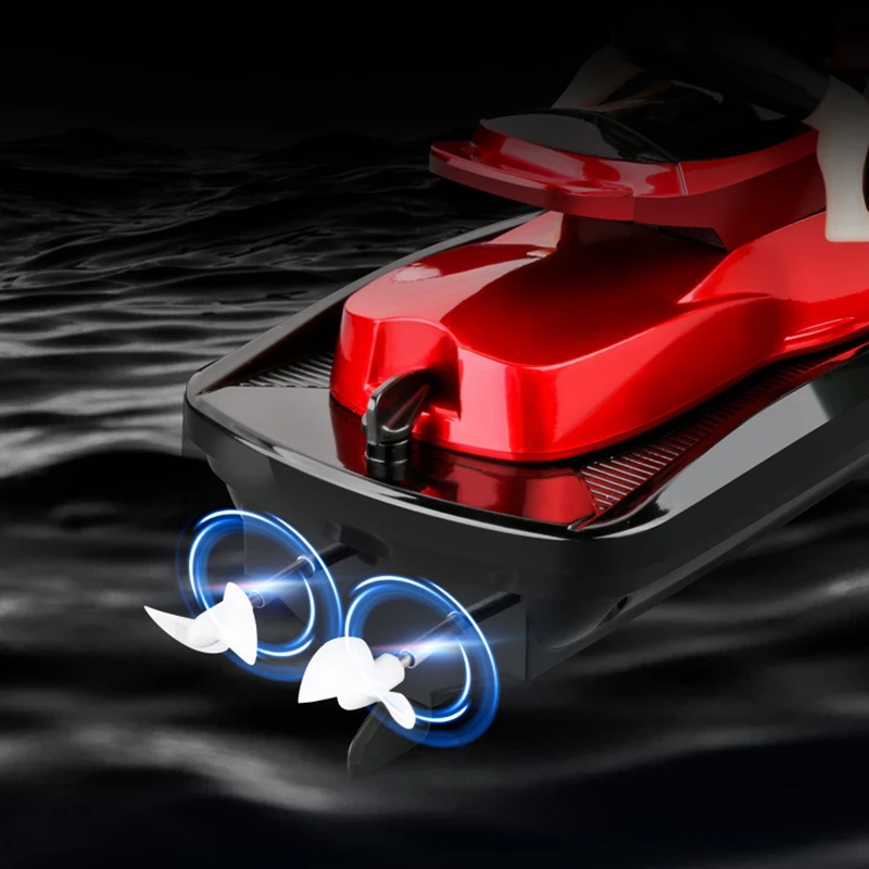 20 KM/H RC boat motorcycle speedboat 2.4G radio remote control high speed ship water game gift for children kids birthday