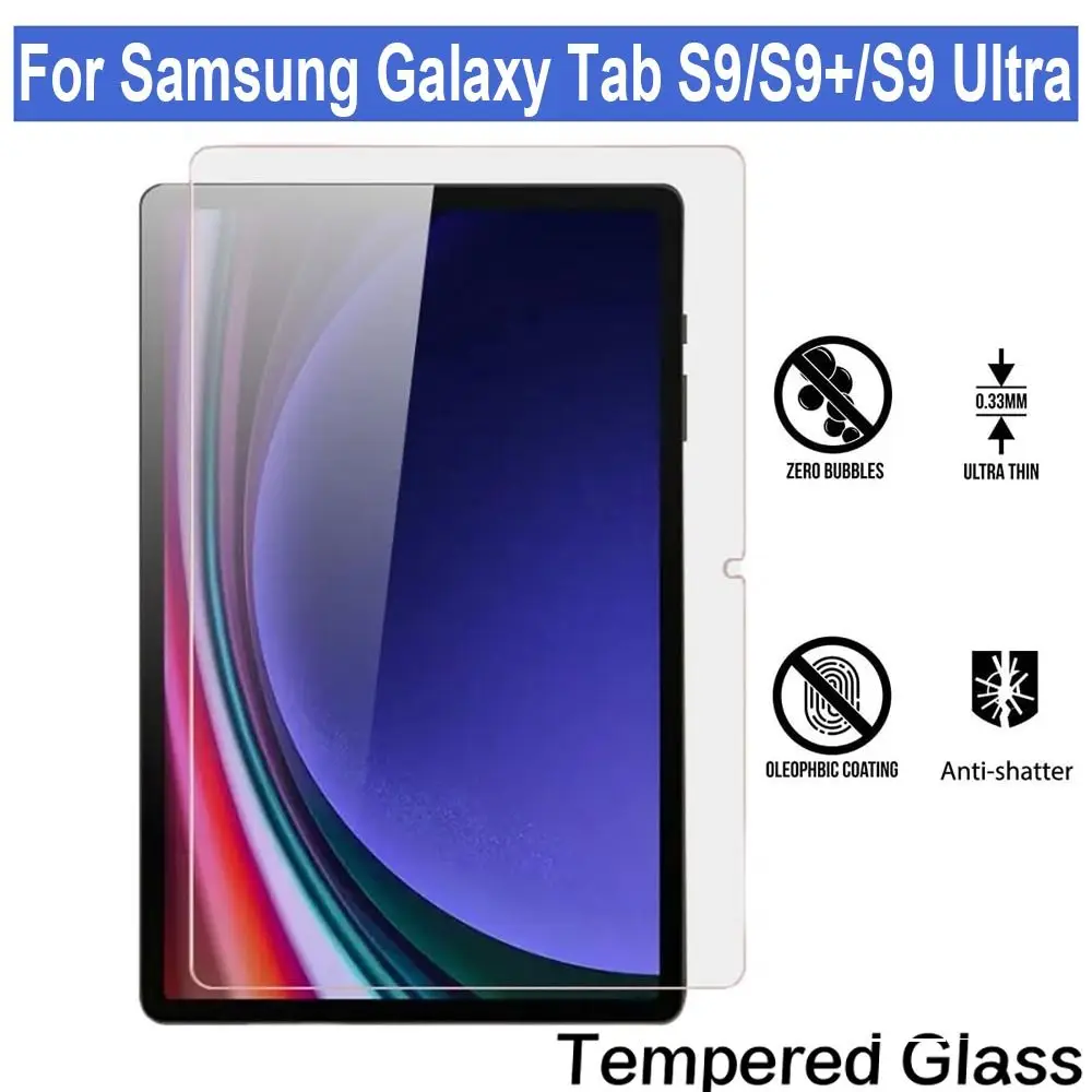 

HD Screen Protector Anti-scratch 9H Hardness Tablet Film 11/12.4 inch 2.5D Arc for Samsung Galaxy Tab S9/S9+/S9 Ultra