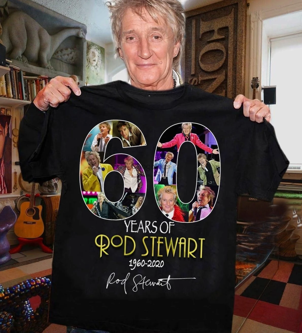 60 Years Of Rod Stewart Shirt（s-6xl）