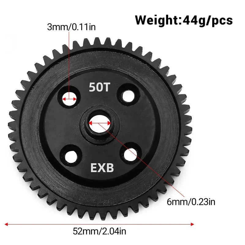 สำหรับ ARRMA 1/8 Kraton Outcast 1/7 Mojave EXB 50T เฟืองดิฟกลางเหล็กกล้าคาร์บอน W249 W248 |   งานหนัก
