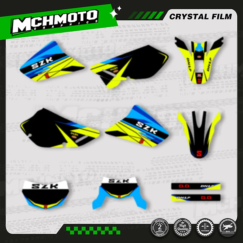 

MCHMFG MOTOR Motorcycle Graphics Decals Stickers Kits For SUZUKI 1996 1997 1998 1999 2000 2001-2021 DR650