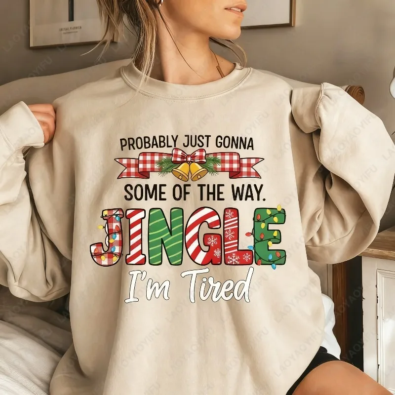 مهرجان جلجل سونغ البلوز ربما فقط سأجل جلجل بعض الطريقة أنا متعب عيد الميلاد الاتجاه لطيف الإبداعية المرأة هودي #1