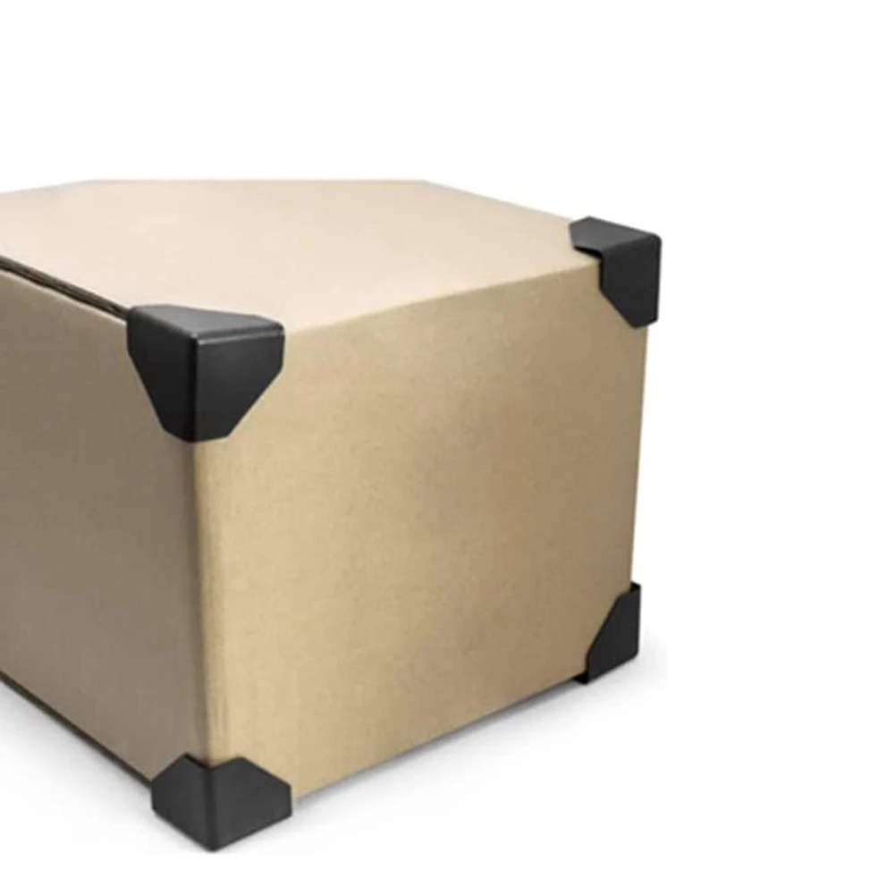 ABWP-Shipping Box Corner Protectors Plastic Packaging Edge Protectors For Carton, Boxes, Furniture And Others 200 Pcs
