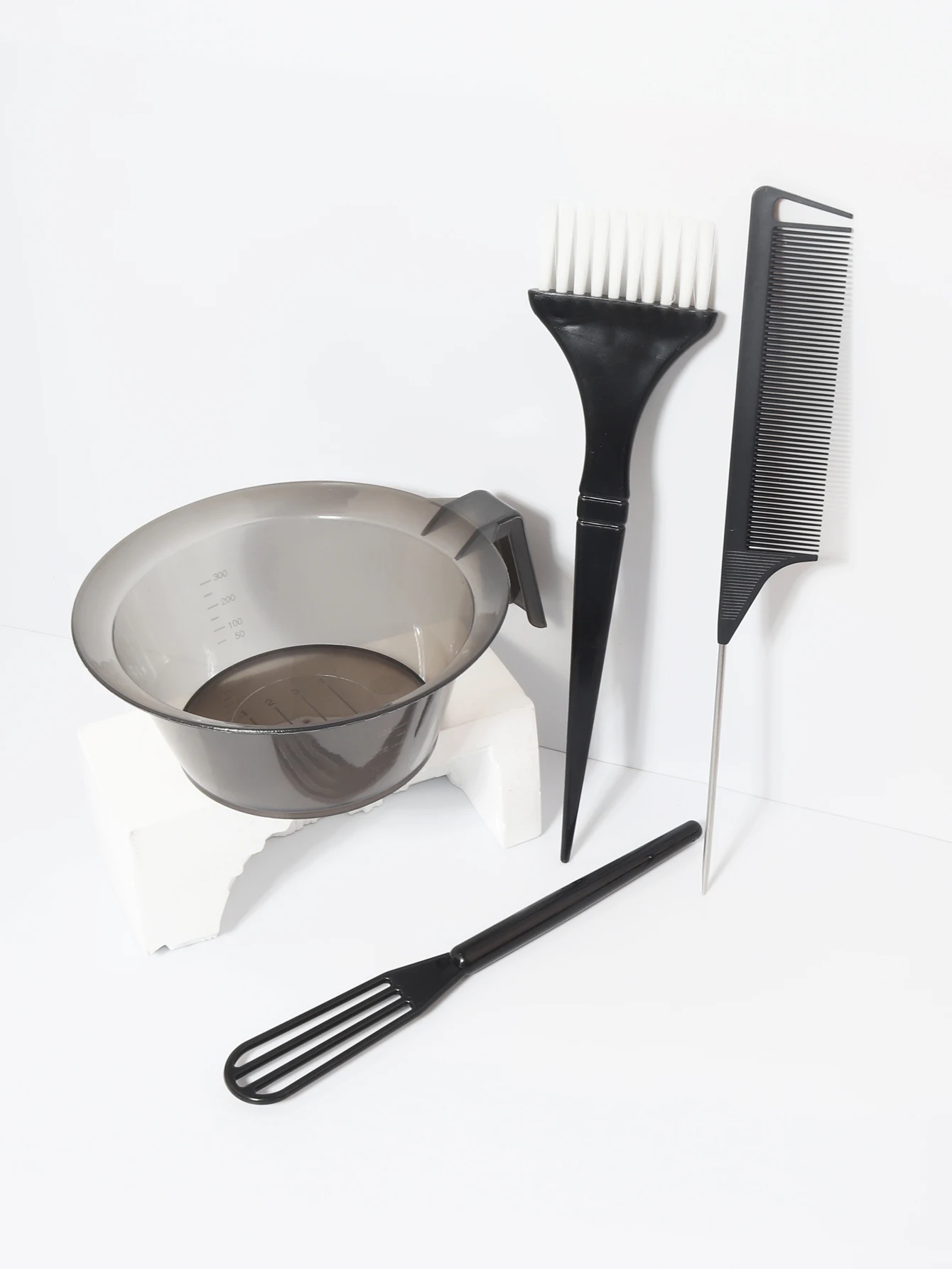 4pcs Hair Dye Set, Equipped with Professional Hair Brush, Hair Bowl, Mixer, and Comb, Special for Real Hair Wigs