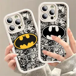 Silicone Soft TPU Phone Case for Samsung Galaxy A12 A13 A14 A22 A23 A24 A32 A33 A34 5G Fashion B-Batman Logo