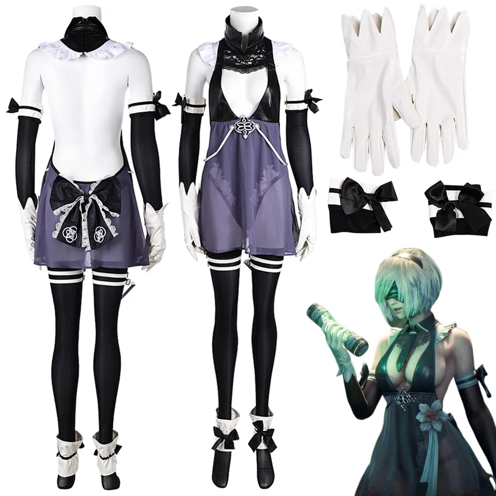 

Fancy Dress NieR Eve Cosplay For Women Gloves Clothing Anime Game Stellar Blade Costume Adult Woman Fantasia Party Outfits