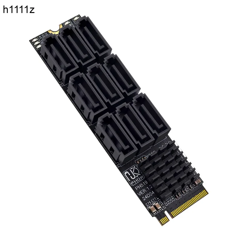 

НОВЫЙ адаптер M.2 NVME PCIE M-KEY на 9 портов SATA3.0 Riser SATA III 6 Гбит/с, корпус, сервер, ПК, компьютер, карта расширения для настольных компьютеров