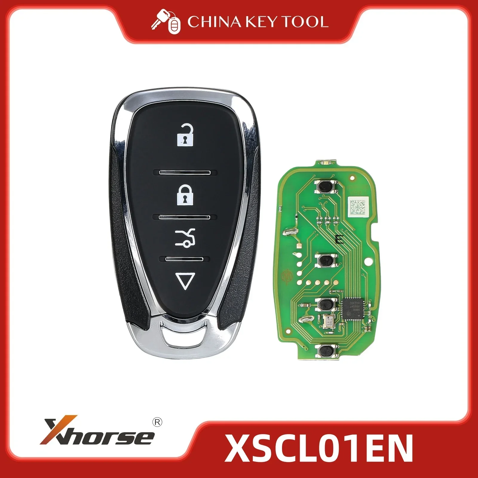 Xhorse Smart Key 4 Buttons for Chevrolet Style XSCL01EN XSCLN1EN Global Version