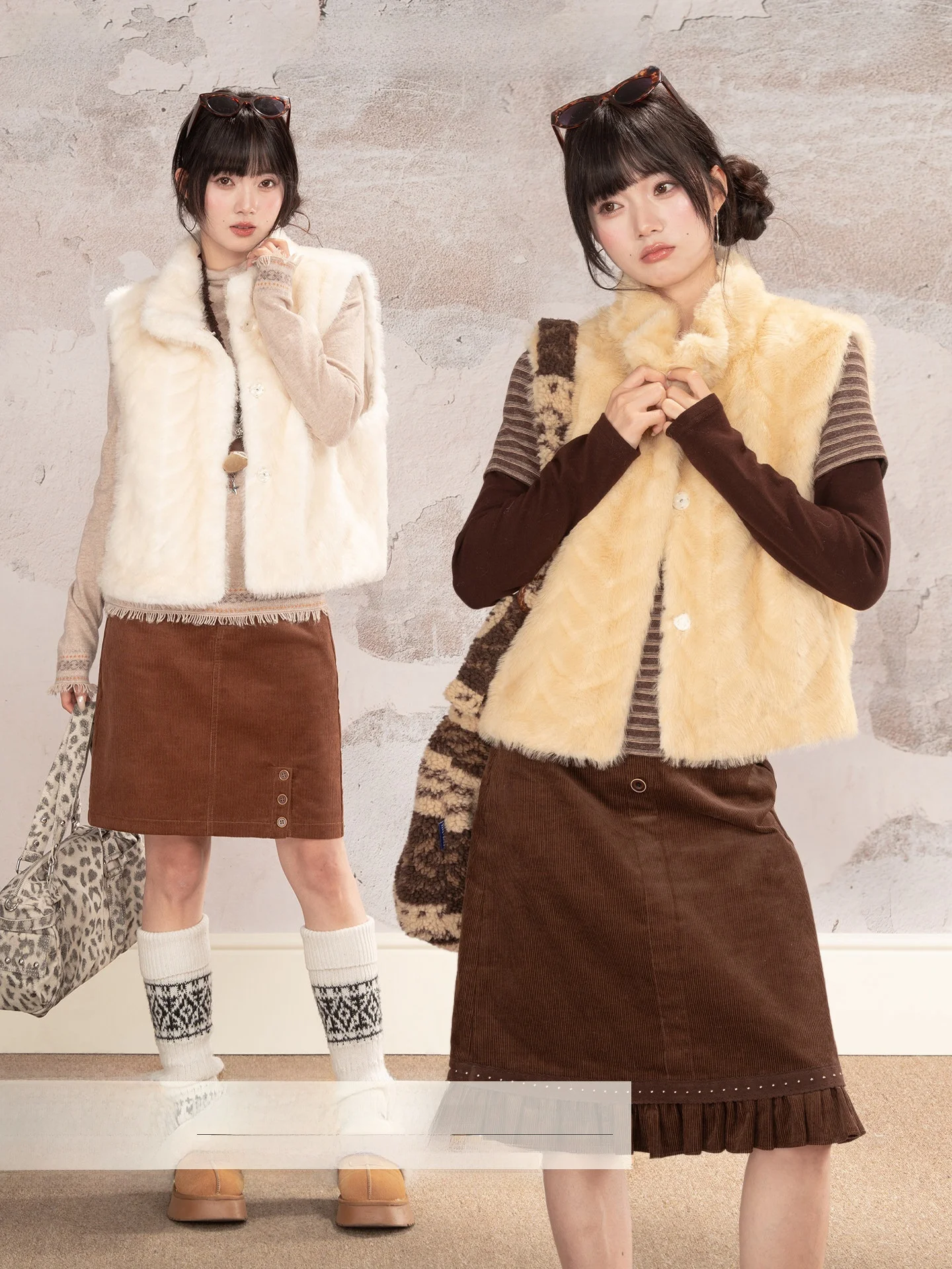 

Жилет Loveheynew Thiened из искусственного меха и кожи с воротником-стойкой, верхняя одежда для женщин, зимний, специальный, утепленный, стильный, милый