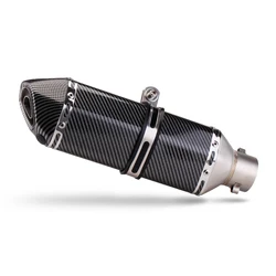Universal 38-51mm Caliber Motorcycle Exhausts Pipe with Muffler 370MM DB Killer Exhaust Systems For Xmax125 Nmax Gsxr125 Pcx Z40