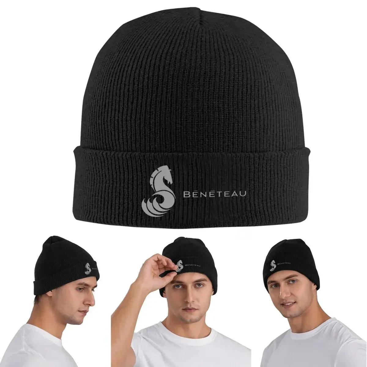 Beneteau Yachts Warm Knitted Cap Winter Knit Bonnet Hat Skullies Beanies Hip Hop Caps For Unisex