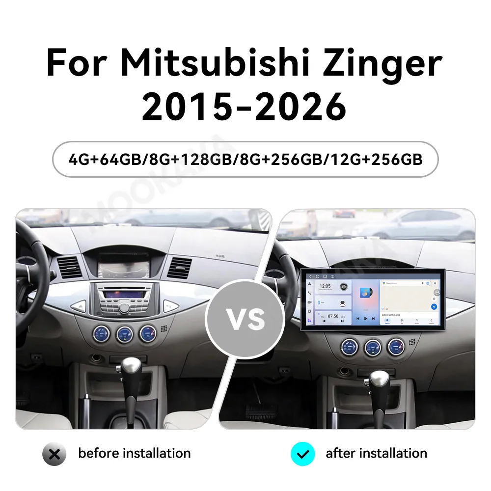 15.8 INCH Qualcomm Android 15 Radio For Mitsubishi Zinger 2015~2026 Multimedia Player Navigation Car Stereo Receiver Head Unit