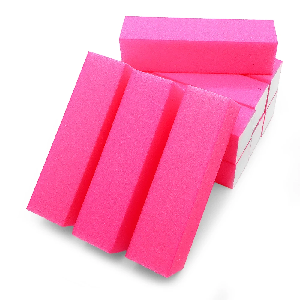 10 قطعة عازلة للأظافر الوردي كتل مستطيلة الإسفنج الملفات لإزالة هلام البولندية تشكيل الأظافر الطبيعية/الزيفة مانيكير باديكير أدوات #3