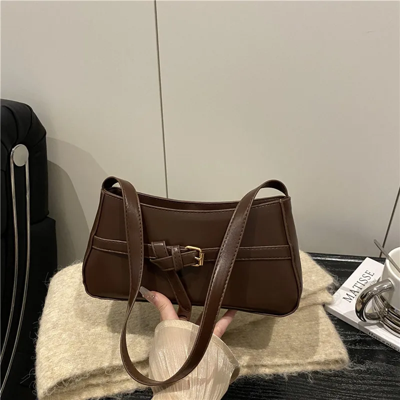 

2025 Autumn Glossy Tote Bag, Minimalist Shoulder Purse for Women, Solid Color Underarm Crossbody, Luxe Day to Night Bag Textured