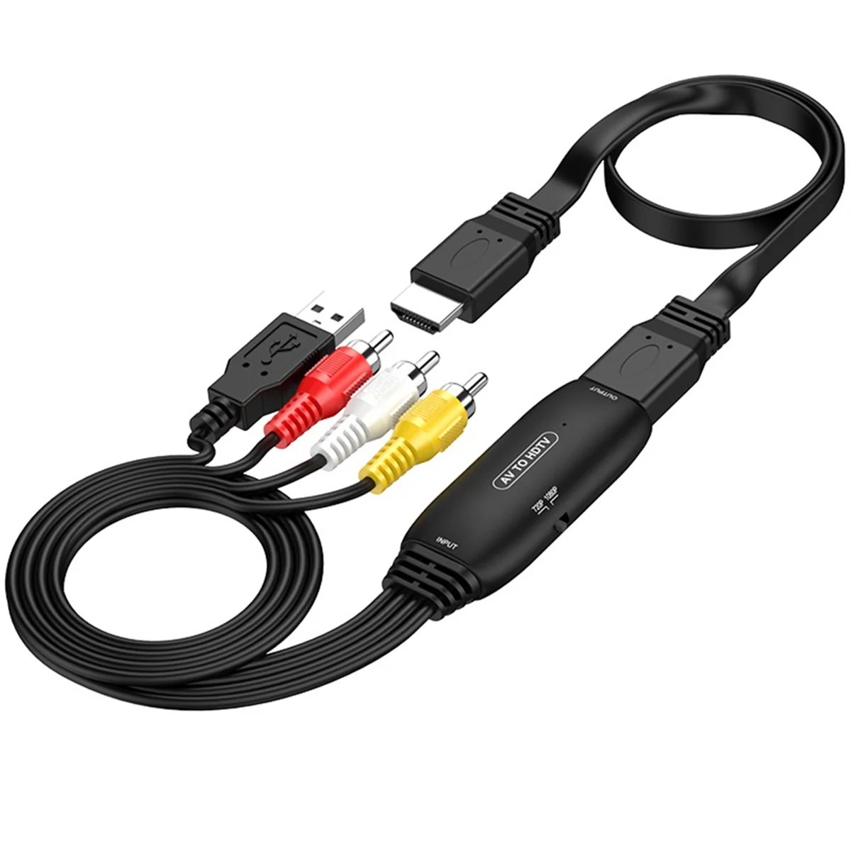 

RCA-Compatible To HDMI-Compatible Composite Adapter Converter