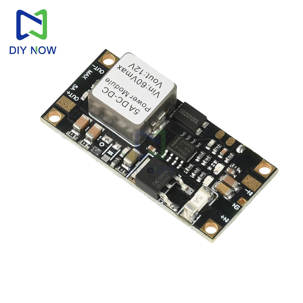 Modulo step-down DC-DC Convertitore DC da 6,5 V-60 V a DC5V/DC12V Modulo step-down non isolato ad alta potenza 5A