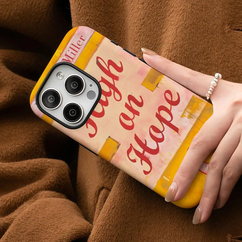 

Чехол для телефона Samsung Galaxy S25 24 23 22 Ultra Plus A56 36 26, глянцевый HD двухслойный твердый корпус Harland Miller