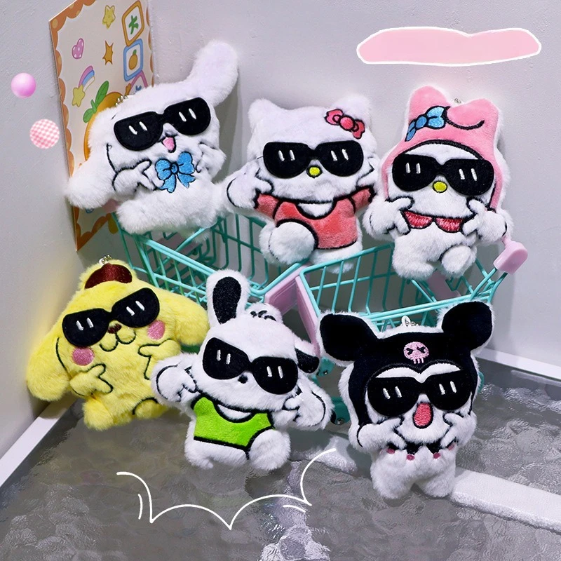 ديكورات الهالوين Miniso Little Demon Sanrio قلادة من القطيفة على طراز Apiao حقيبة Kulomi معلقة للزينة