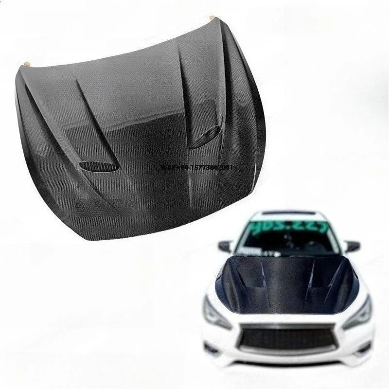 

Retrofit Carbon Fiber Double-hole Cover for Infiniti Q50 Carbon Fiber Hood