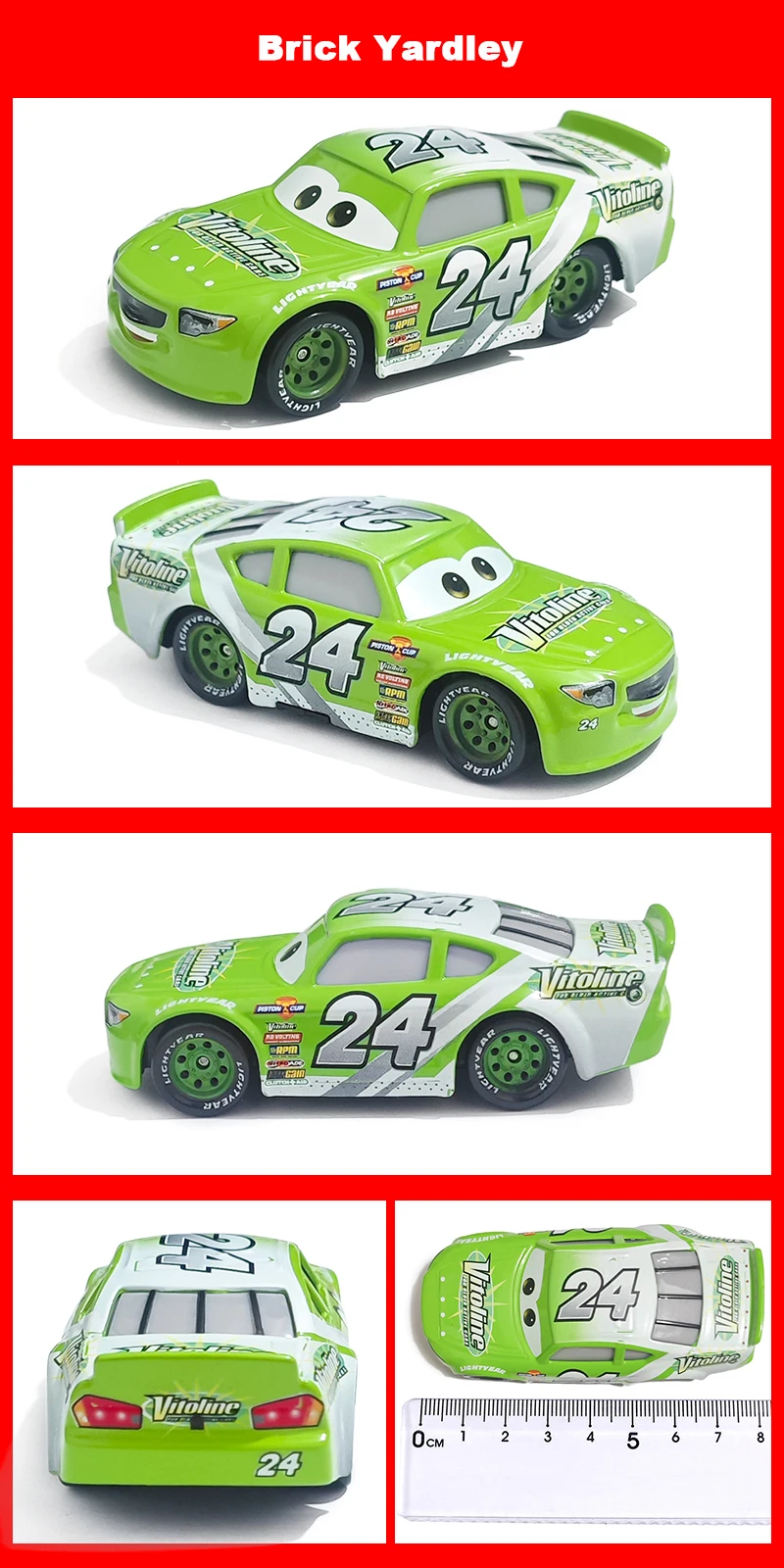 Pixar Cars Cruz Ramirez Rennwagen Spielzeug 1/55 Metall-Die-Cast Anime-Figur Modellauto Geburtstagsgeschenke Kinderspielzeug aus Legierungsmaterial – Detail 17