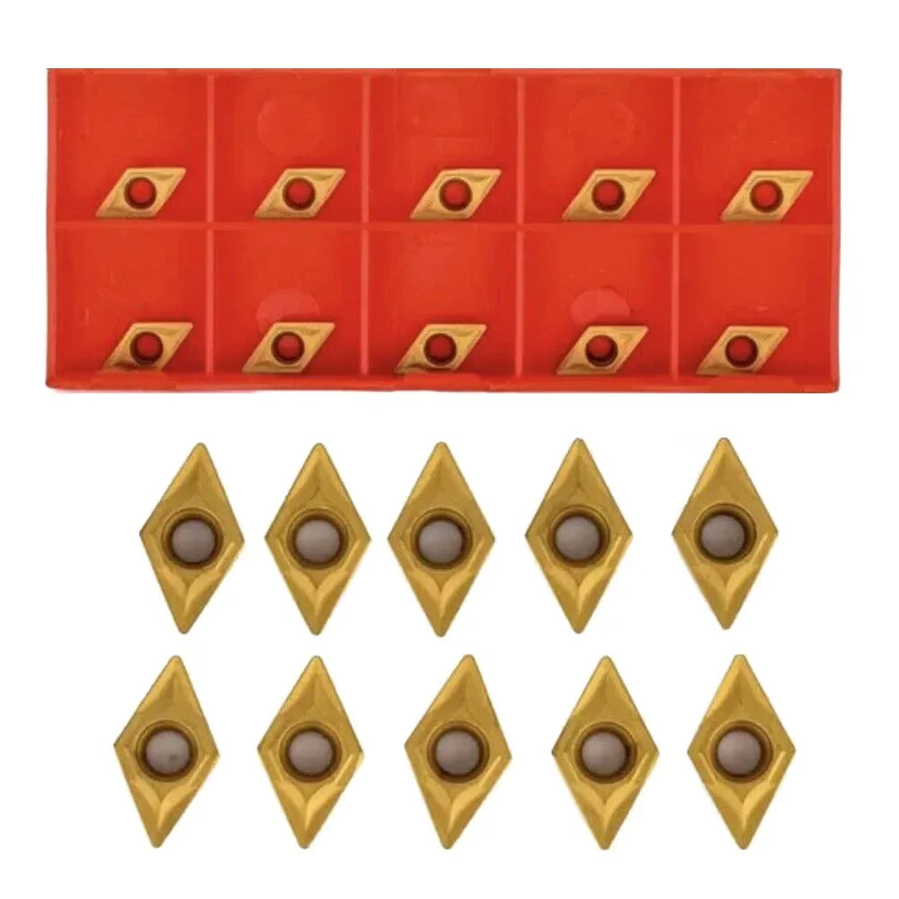 

Turning Inserts DCMT070204 Insert 50 Pcs Boring Bar Cutter Carbide Inserts DCMT070204 High Quality Hot Sale YBC251 Nice Useful