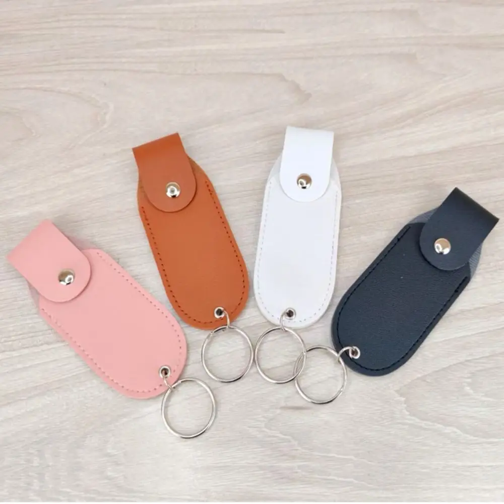 Portable PU Leather Self Defense Spray Holder Mini Durable Pepper Spray Case Universal Spray Keychain Women
