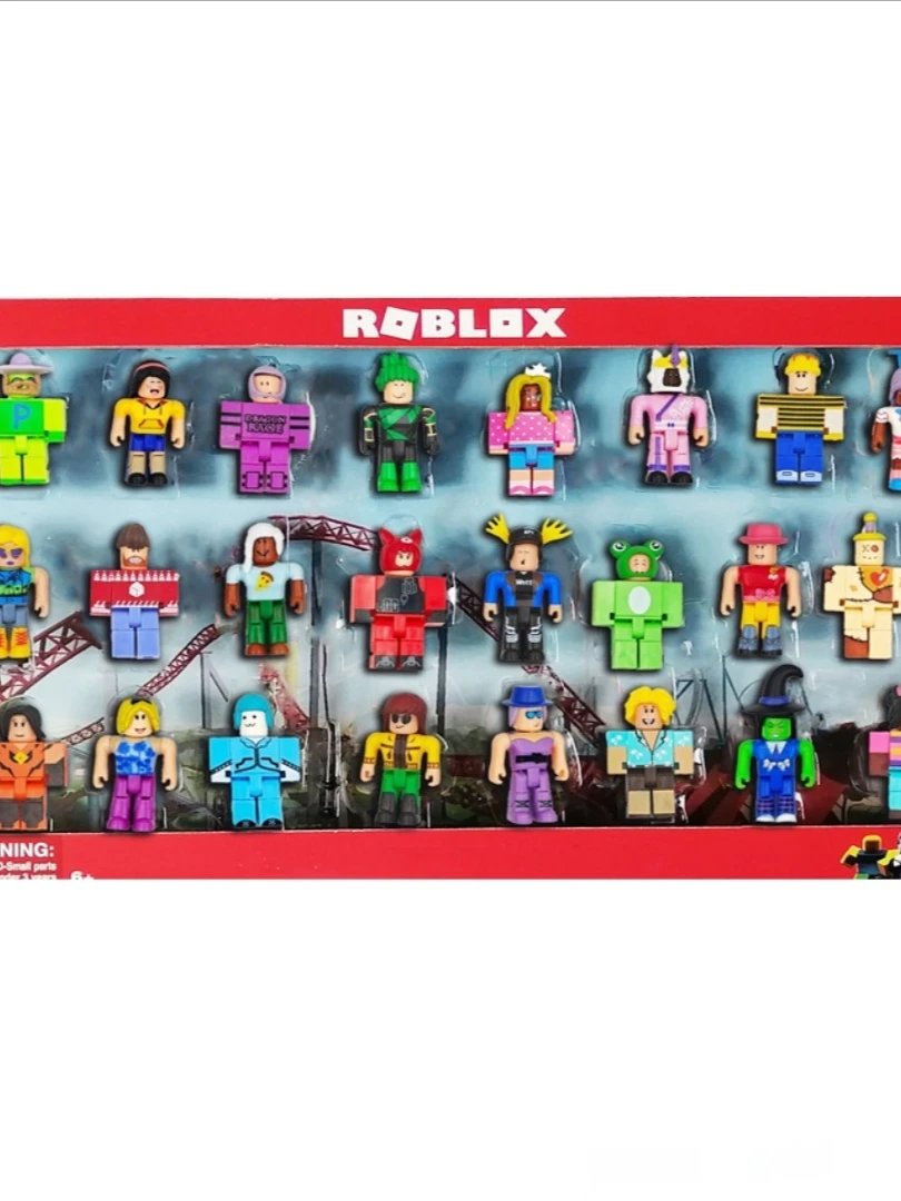 24 Stück Roblox Plastik Virtuelle Welt Charakter-Actionfiguren, in Box Verpackt Sammelbare Desktop-Deko Figuren Ornament Spielzeug Geschenk