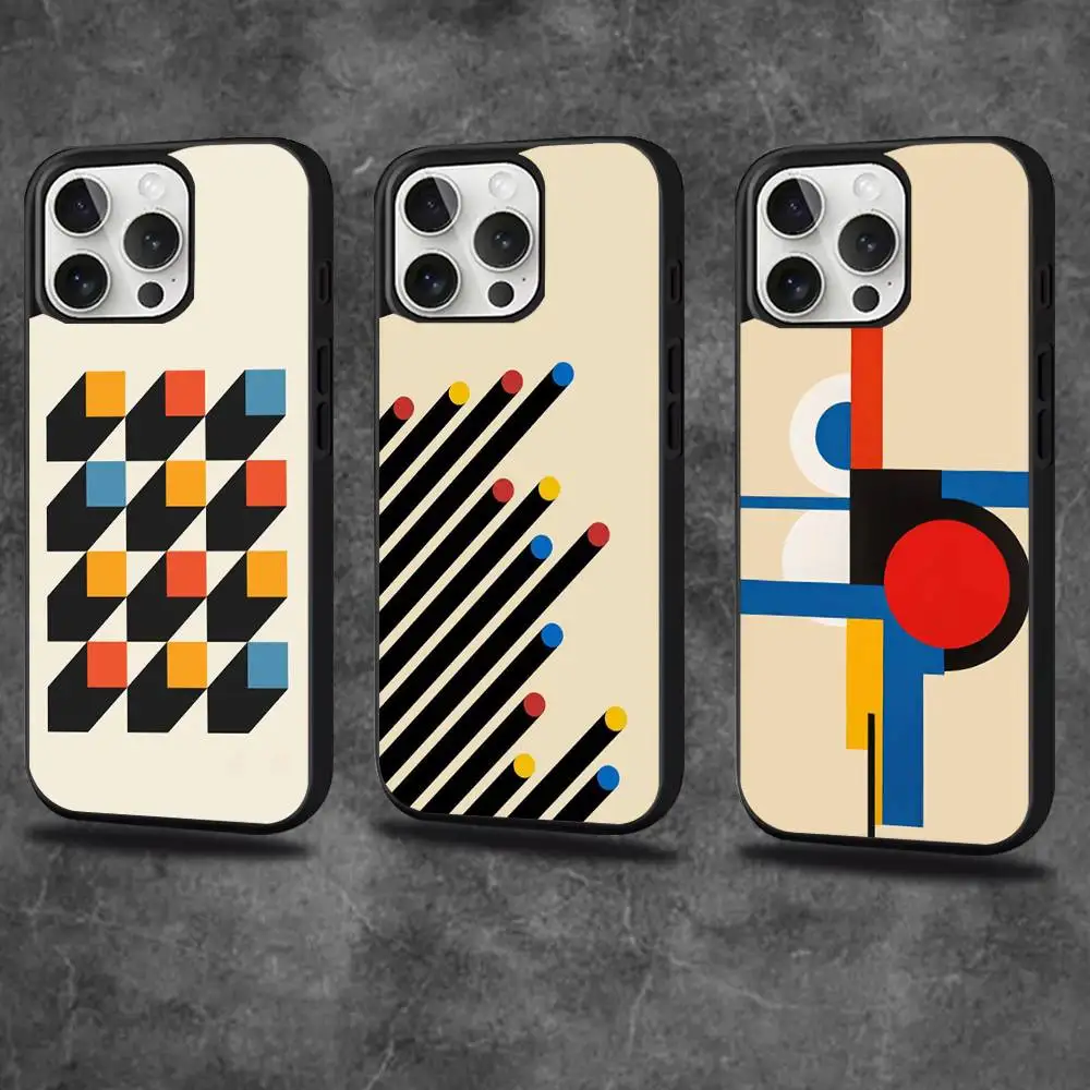 

Bauhaus Exhibition Art Phone Case For iPhone 17,16,15,14,13,12,11,Pro,Max,Plus,Mini,SE4,E Magnetic Magsafe Wireless Charging